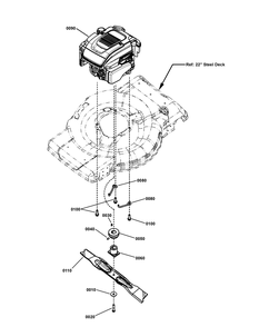 Engine Group (7501747) Diagram and Parts List for 7800808-JS36 2011 Briggs and Stratton Lawn Mower
